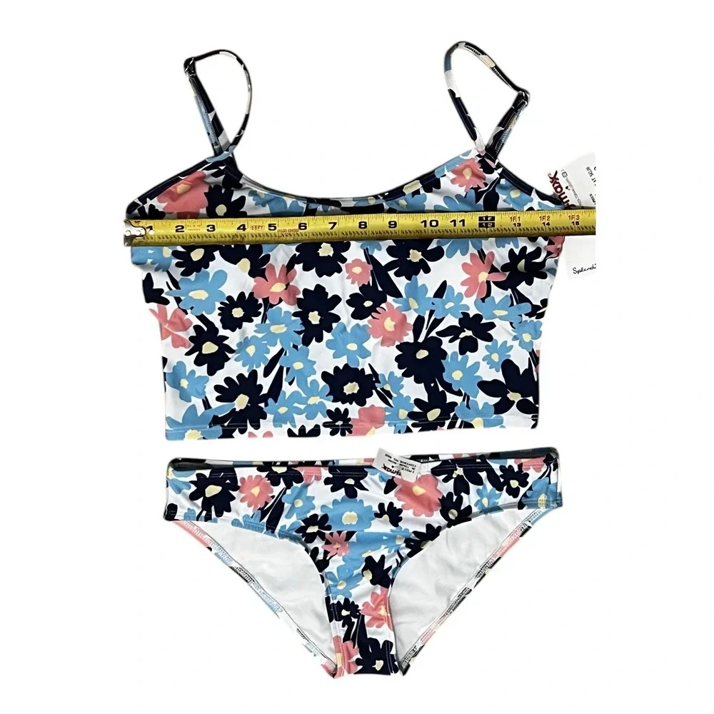 NWT SPLENDID 2 Piece Woman's Room To Bloom Hileg Set Sz M‎ Blue Sz M -#SP82261M